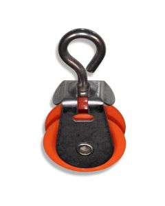 Pulley 1 7/8" 47.6mm SST/plastic roller with suspension eye