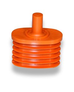 Coupling half PA6 w/pin f/tube oval