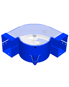 Corner 90deg high design with transparent cover/bush POM