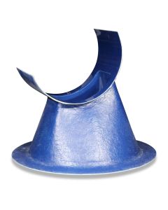 Funnel GRP blue for silo boot for silo