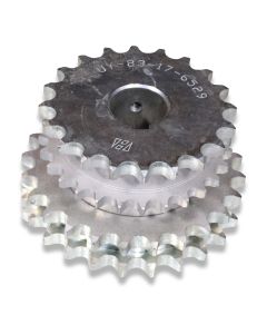 Chain wheel DUPLEX 1/2" 24t + 3/8" 27t + 1/2" 20t b25