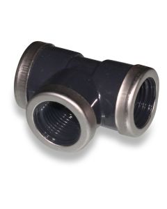 T-piece 1/2"fm x 1/2"fm x 1/2"fm PVC NP16 reinforcement ring