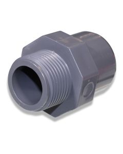 Adapter nipple 32/40x1" m PVC with octagon