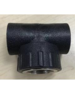 Equal Tee 25mmx3/4", hot melted, for PE pipe