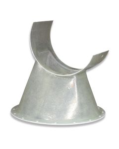 Funnel GRP transparent for silo boot for GRP silos