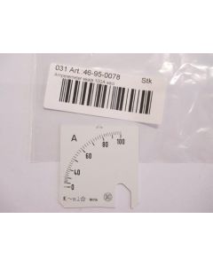 Ammeter scale 100A saci