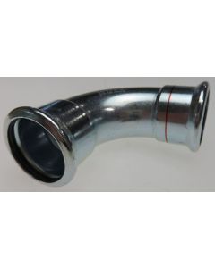 FZ Press elbow 42 mm 90° bushing/bushing galv