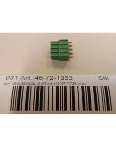 EP Plug pluggable 3,81mm 04P PCB Female
