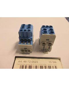 Distribution block Blue zero UVB100BL 100A 1-pol