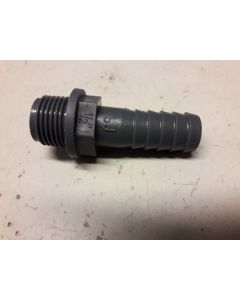 Hose nozzle PVC 1/2" m x 16mm