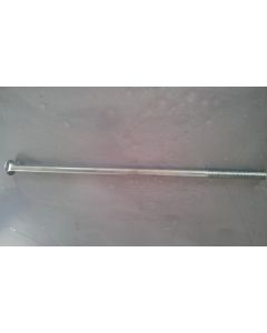 Mushroom head square neck bolt 5/16"x250mm w/nut galv