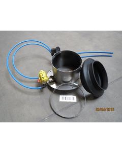 Flour slide 15deg w/rubber socket