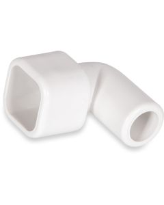 Elbow end piece from square pipe to hose 3/4"