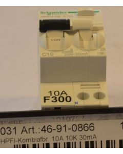 HPFI-Combi Cut-Out 10A 6K 30mA