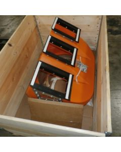 Kit triple boot 30deg 22" Plastic orange w/o collar
