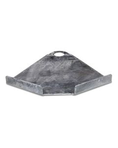 Up-and-over door gusset plate f/free-access stall ESF