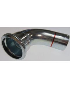 FZ Press elbow 42 mm 90° bushing/nipple galv.