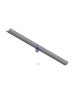 Bracket top D63 f/support pipe 1000mm