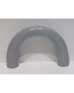 Elbow 180deg aluminium 1 1/2" for ribbed tube