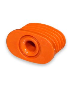 Coupling half PA6 w/bushing f/tube oval
