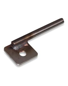Mandrel with screw-on plate for concrete polymer troughs