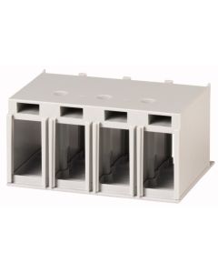 Cover 4-poles for screw connection of circuit breakers