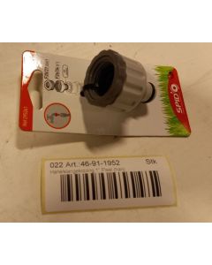 Tap/hose coupling 1" plastic