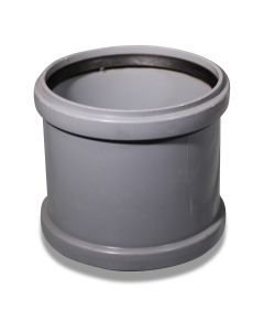 Double socket DN 160 PVC f/silo breather pipe