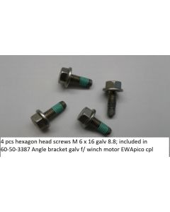 Angle bracket galv f/winch motor EWApico cpl