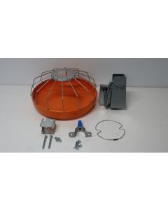 PAN,CONT,CYC.14"[355mm] ORANGE PLST V PAN,14 WR GRILLE,SHORT