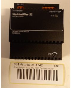 Power Supply 60W 24VDC 2,5A