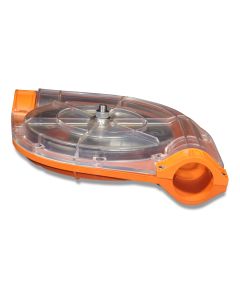 Corner 90° PA6 GF30 / transpar + wheel cast iron cpl DR1500