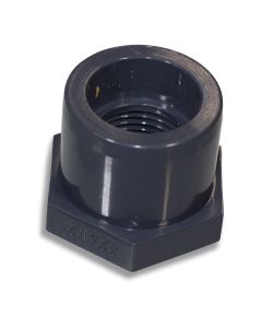 Reducing bush 32od x 1/2"fm short w/octogon PVC NP16