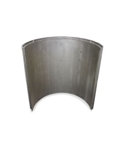 Exhaust air pipe half CL-920-2 1000 mm black