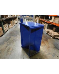 BODY,AUX HOPPER,1-LN,400# CAP PAINTED BLUE