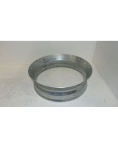 Hopper outlet collar f/bin 6'/9' 16"opn 18hole 10ga GI