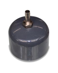 Adhesive hood PVC 63mm w/conn. bush for 16 mm air hose