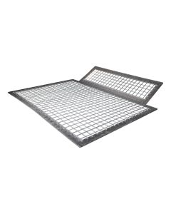 Wire mesh guard below drive floor conveyor