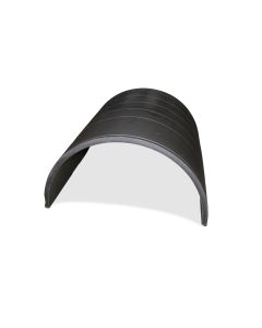 Exhaust air pipe half CL-920-2 1000 mm black f/fan