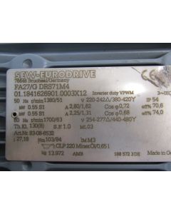 Mot-g 0.55 400V 50/60 table drive NXB SB