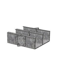 Coupling set for driptrough 2-ways Galv