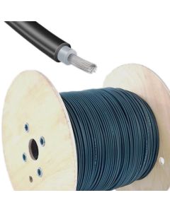 Solar cable - H1Z2Z2-K 1x6 black UV-resistant EN 50618