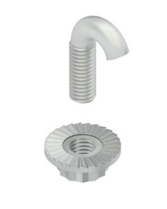 Hook bolt M6 with flange nut Ø 17 mm steel hot-dip galv