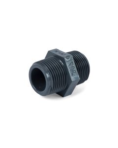 Hexagon nipple 3/4" PVC NP16