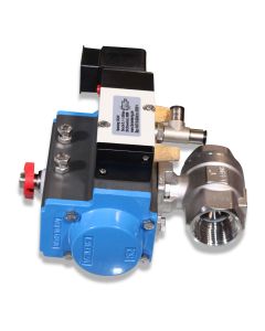 Ball valve pneumat. 1" SST cpl Namur 24V DC