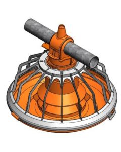 Feed pan cpl FLUXX360-16 w/shut-off