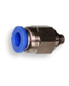 Screw-in screw union straight M5 f/hose 6mm, nickel-plated b