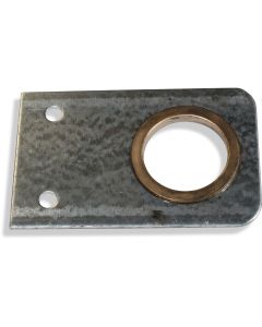 Plain bearing plate galv H=70mm for tube 1"
