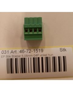 EP Plug 5,08mm 04P angle female