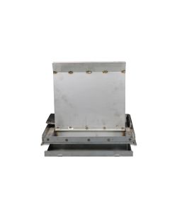 Adapter f/ feed hopper 2 line below connector w/ slide valve
